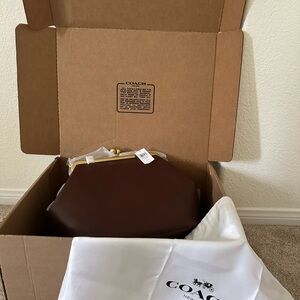 Coach Brown Clutch Wristlet